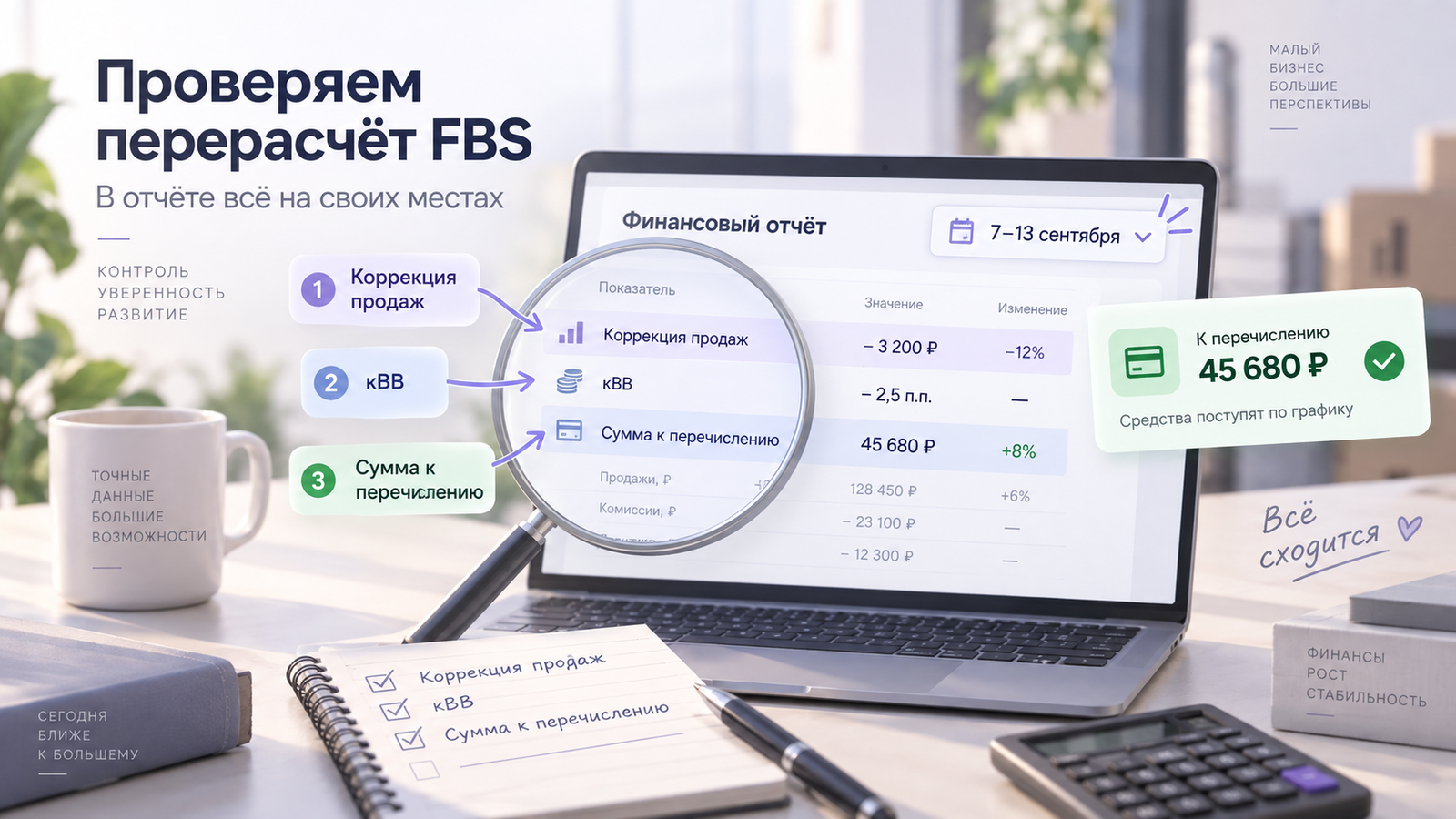 Где проверить перерасчёт комиссии FBS в финансовом отчёте Wildberries