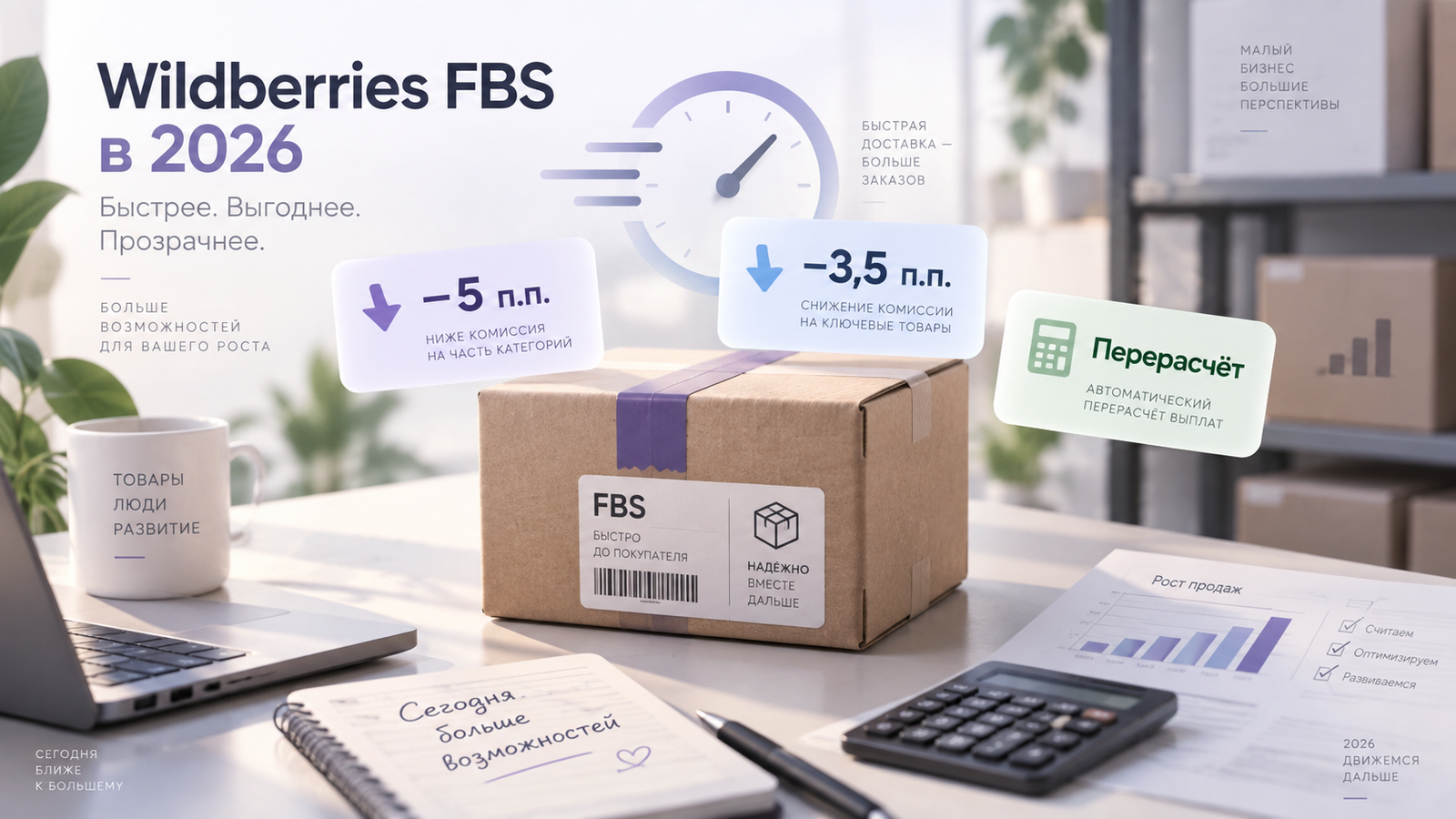 FBS Wildberries в 2026 году: комиссия, скорость отгрузки, штрафы и перерасчёт