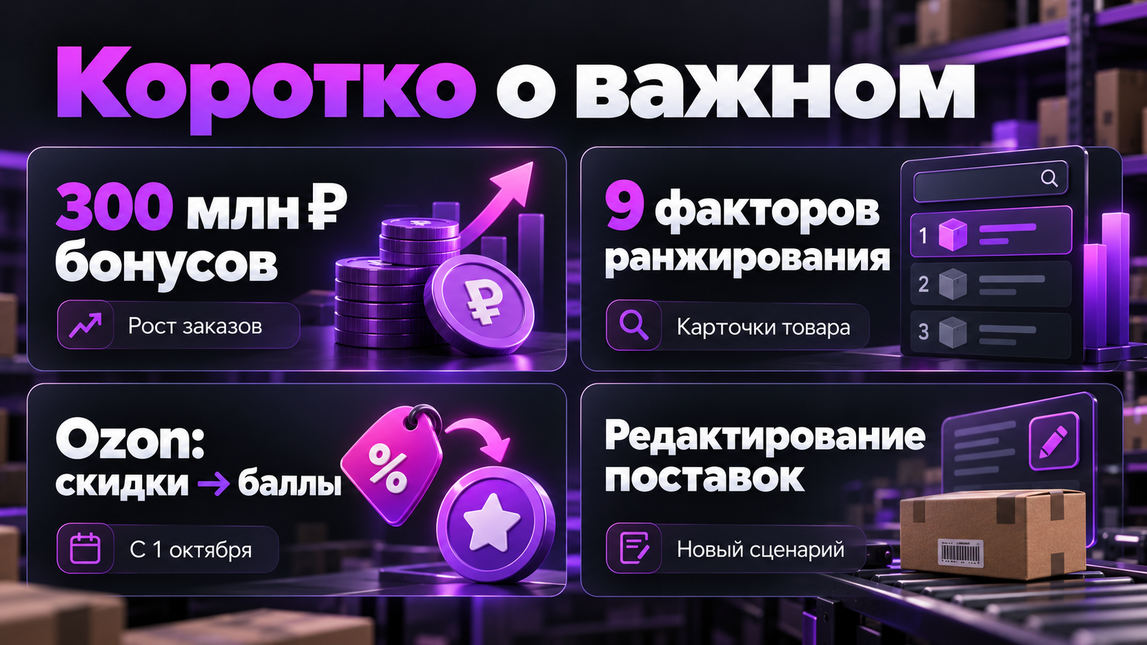 Короткие новости Wildberries и Ozon за 19–25 сентября 2026 года