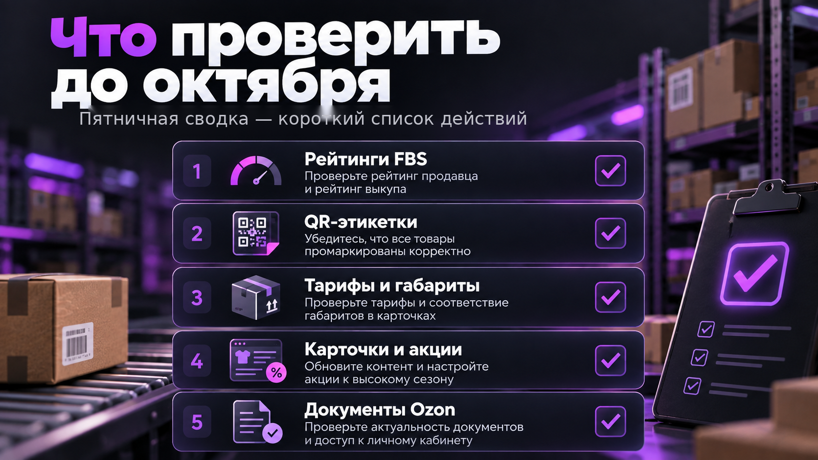 Чек-лист продавца Wildberries перед 1 и 3 октября 2026 года