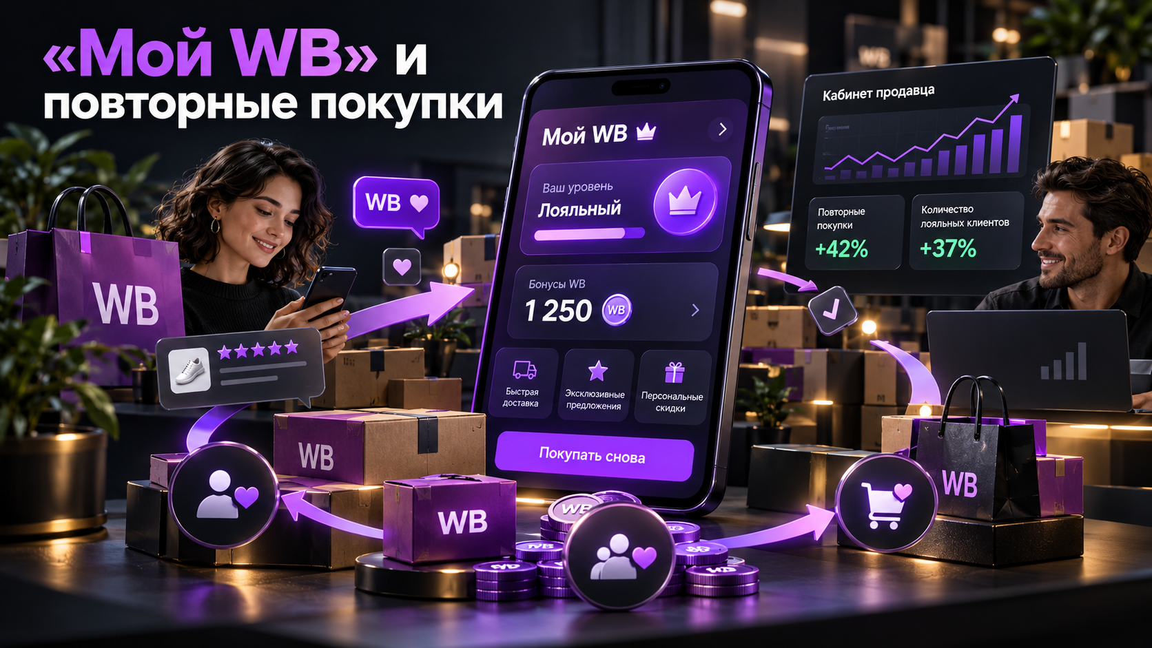 Программа Мой WB и повторные покупки: лояльность покупателей на Wildberries